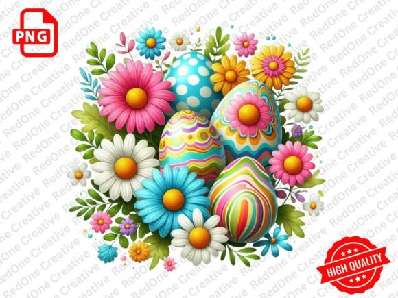Download Groovy Retro Easter Clipart PNG - Easter clipart Collection