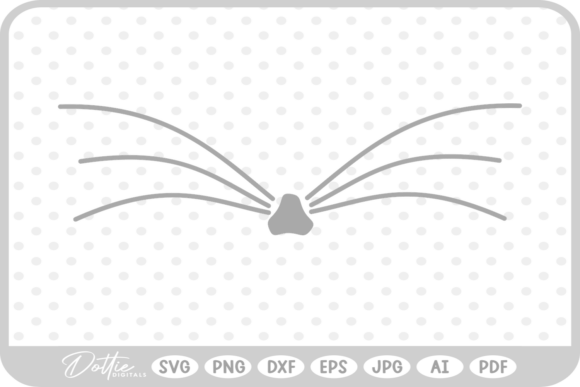 Download Cat Nose Whiskers SVG PNG DXF - Premium Bundle