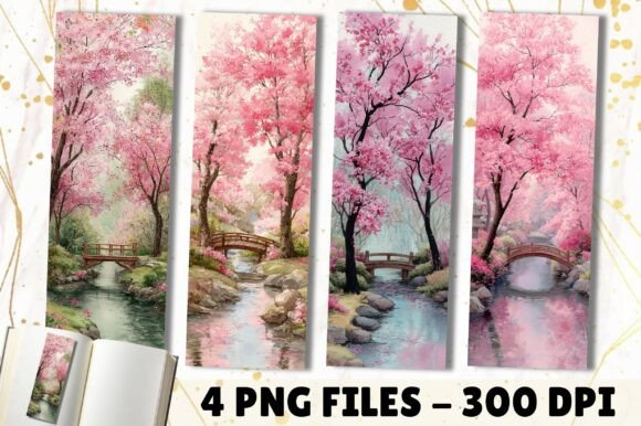 Download Pink Cherry Blossom Tree River Bookmark - Blossom tree Collection